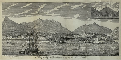 A View of the City of San Sebastian y Isl of Cobrius Rio de Janeiro